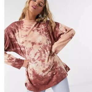 We the Free Oversized Tie Dye Long Sleeve Medium